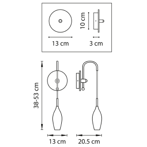 Настенное бра Lightstar Pentola 803523