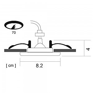 Встраиваемый светильник Arte Lamp A5444PL-1CC