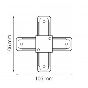 Соединитель X-образный однофазный Lightstar Barra 502146