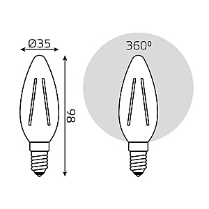 Светодиодная лампа Gauss 103801207