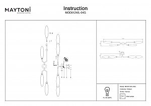 Настенное бра Maytoni Ventura MOD012WL-04G