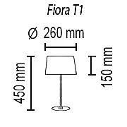 Настольная лампа TopDecor Fiora Fiora T1 10 05g