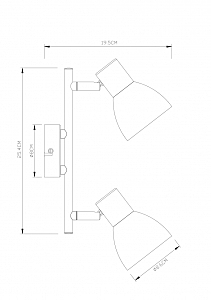 Светильник спот Arte Lamp Falena A3117PL-2WH