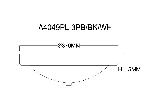 Светильник потолочный Arte Lamp James A4049PL-3PB