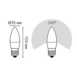 Светодиодная лампа Gauss Elementary Свеча 30232