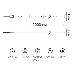 LED лента Gauss Basic BT003