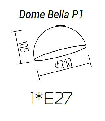 Светильник потолочный TopDecor Dome Bella Dome Bella P1 09