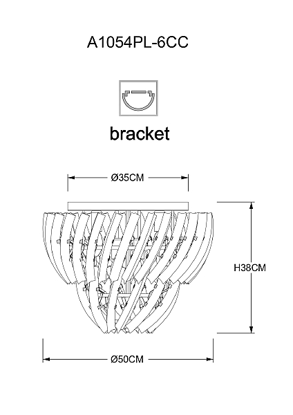 Потолочная люстра Arte Lamp Ella A1054PL-6CC