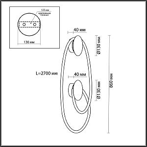 Настенное бра Odeon Light Corda 4391/30WL