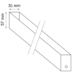 Трек двухконтактный однофазный 2м Lightstar Teta 505026