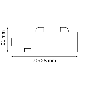 Соединитель трековый однофазный Lightstar Teta 505106