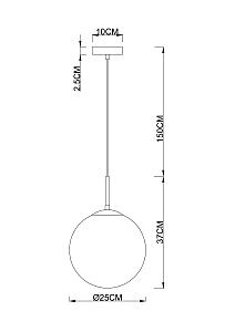 Светильник подвесной Arte Lamp Volare A1561SP-1BK