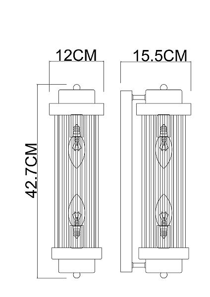 Настенный светильник Arte Lamp Hanna A1070AP-2CC