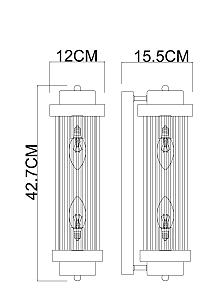 Настенный светильник Arte Lamp Hanna A1070AP-2CC