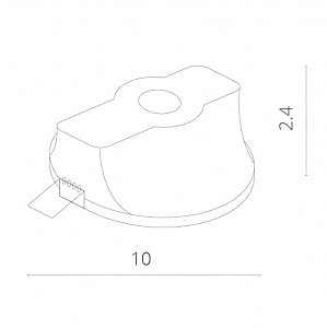 Встраиваемый светильник Arte Lamp INVISIBLE A9210PL-1WH