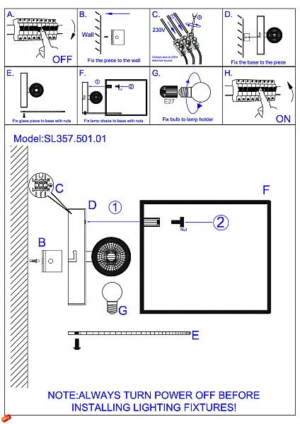 Бра ST Luce SL357.501.01