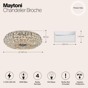 Потолочная люстра Maytoni Broche DIA902-04-N