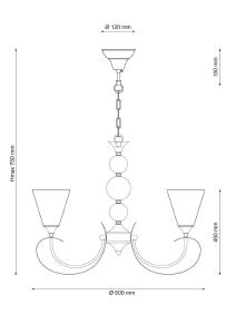 Подвесная люстра Lucia Tucci Mandoria MANDORIA 099.3