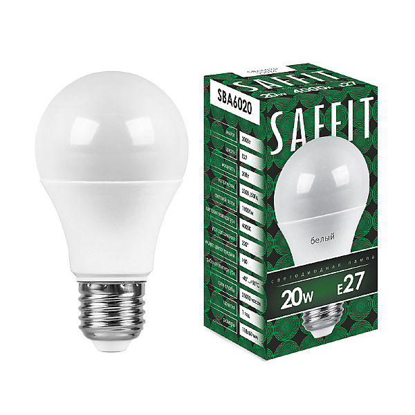 Светодиодная лампа Saffit SBA6020 55014