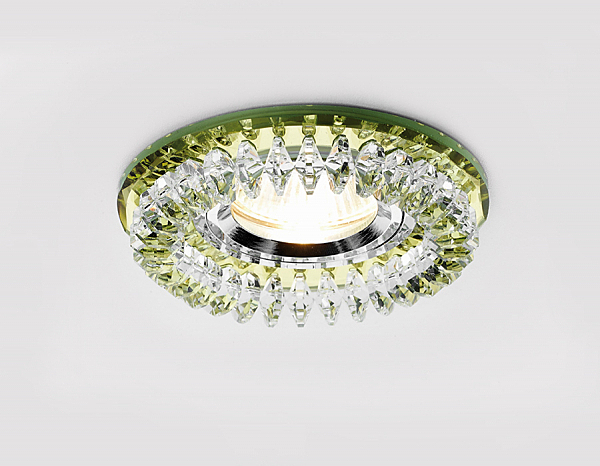 Встраиваемый светильник Ambrella Crystal K220 GD
