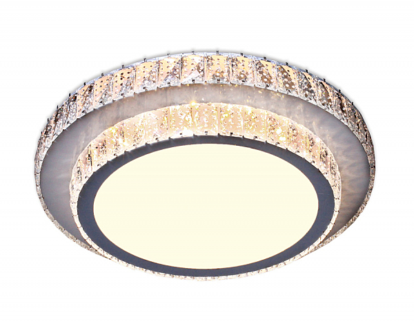 Потолочный LED светильник Ambrella Orbital Crystal F94 CH/CL 48W D490