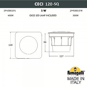 Уличный встраиваемый Fumagalli Ceci 2F4.000.000.AXG1L