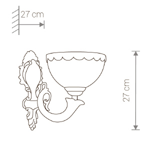 Настенное бра Nowodvorski Olimpia 4356