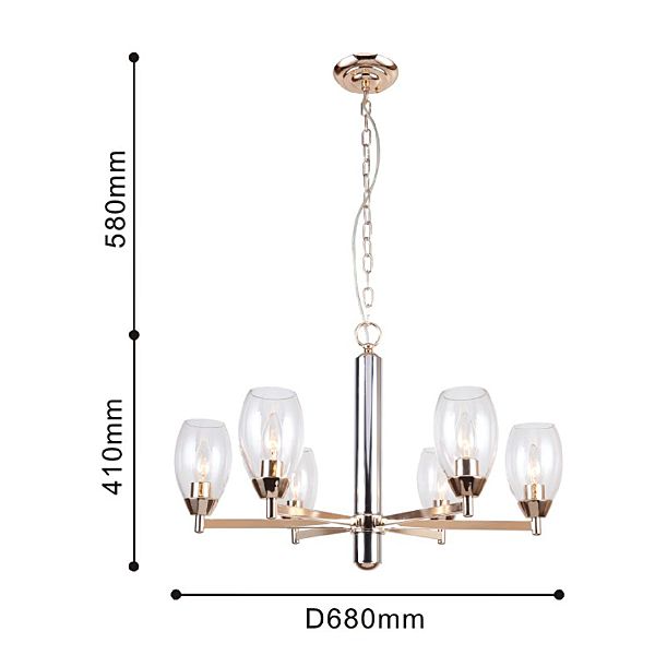 Подвесная люстра Favourite Elegia 2552-6P