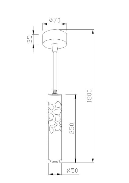 Светильник подвесной Maytoni Torre P037PL-L11B4K