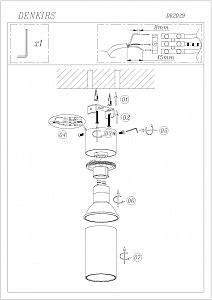 Накладной светильник Denkirs Dk2029 DK2029-WH