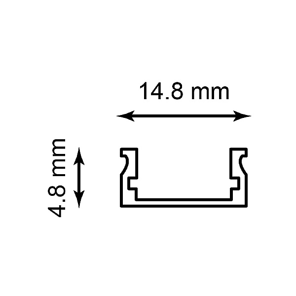 Профиль накладной для светодиодной ленты Feron CAB282 10301