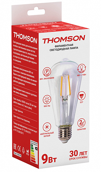 Ретро лампа Thomson Led Filament St64 TH-B2108