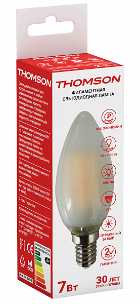 Светодиодная лампа Thomson Filament Candle TH-B2136