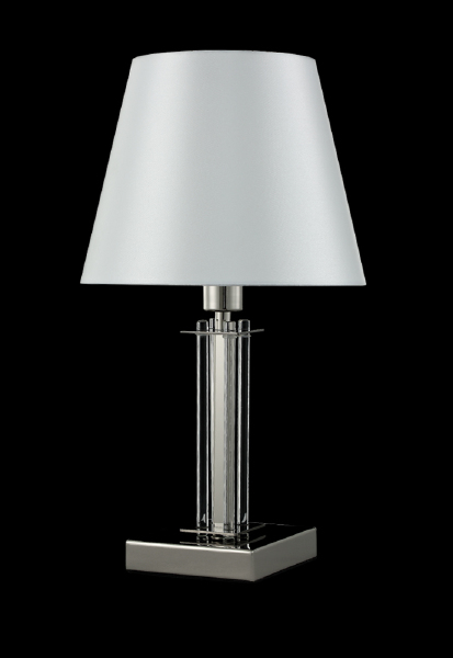 Настольная лампа Crystal Lux Nicolas NICOLAS LG1 NICKEL/WHITE