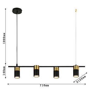 Светильник подвесной Favourite Topper 2825-4P