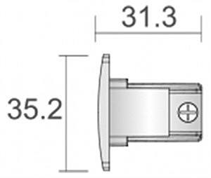 Заглушка для 3-х фазной системы Deko-Light D Line 710067