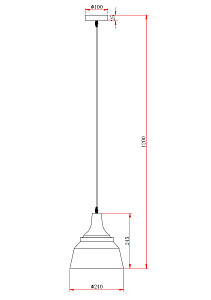 Светильник подвесной Escada Aries 1102/1S