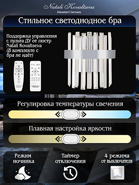 Настенное бра Natali Kovaltseva LED LAMPS 81123/1W