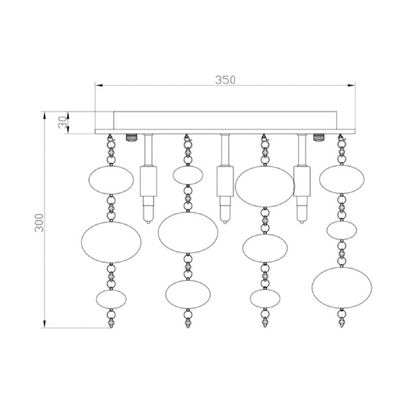 Потолочная люстра Zumaline Elli RLX92175-5