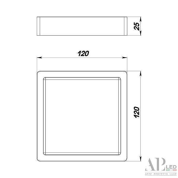 Светильник потолочный APL Led Ingrid 3322.LDF6004M/6W/6K