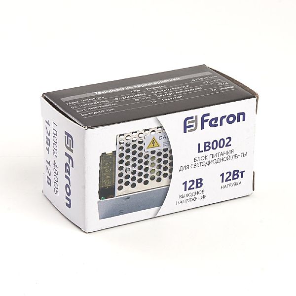 Трансформатор электронный для светодиодной ленты Feron LB002 48005