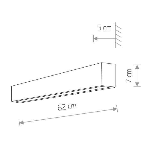 Настенный светильник Nowodvorski Straight Wall LED S 7565