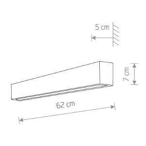 Настенный светильник Nowodvorski Straight Wall LED S 7565