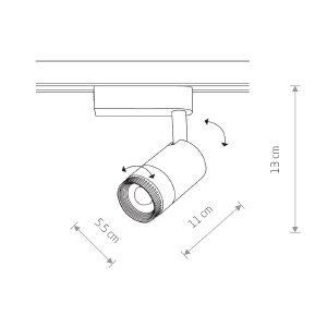 Трековый светильник Nowodvorski Profile Zoom Led 7626