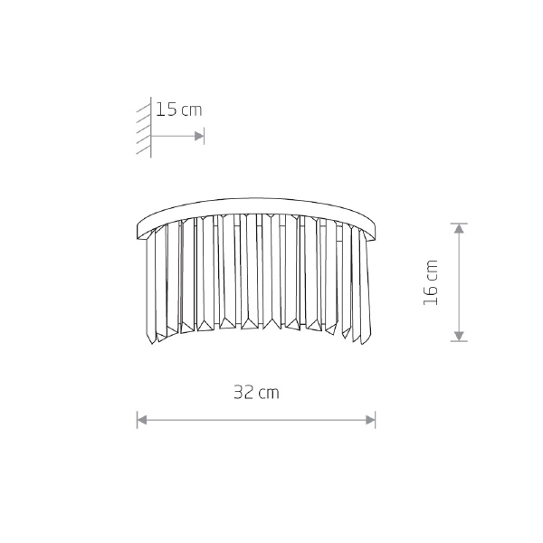 Настенное бра Nowodvorski Cristal 7633