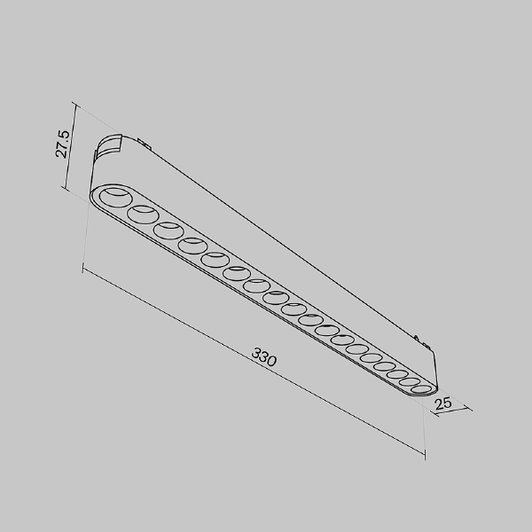 Трековый светильник Maytoni POINTS Radity TR082-1-18W3K-M-B