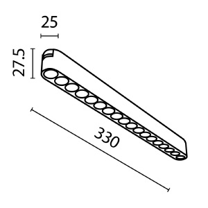 Трековый светильник Maytoni POINTS Radity TR082-1-18W3K-M-B