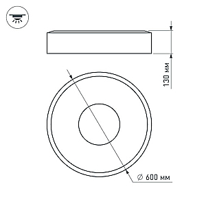 Светильник потолочный Arlight Tor Ring 022137(1)