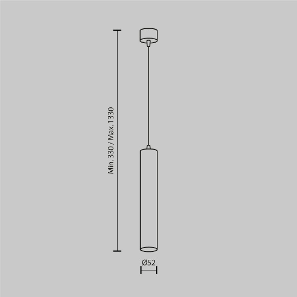 Светильник подвесной Maytoni Pendant P072PL-L12W3K-1