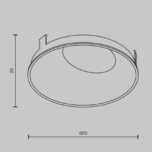 Декоративная рамка-отражатель для серии Wise Maytoni Downlight Ring057-10-B